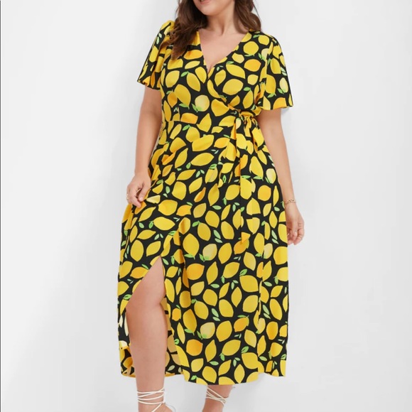Bloom chic Lemon wrap dress, new, in original packaging - Picture 2 of 2